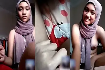 Aisyah Hijab Coklat Aksi VCS Hot Tanpa Sensor poster