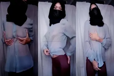 Bokep Jilbab Nina Asanti Joget Transparan Viral poster